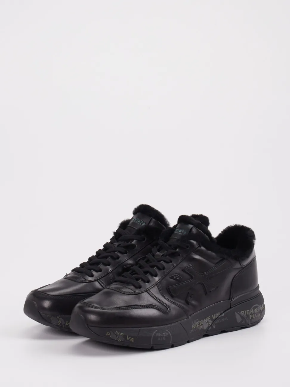 Premiata – Sneaker aus Velourleder in Schwarz