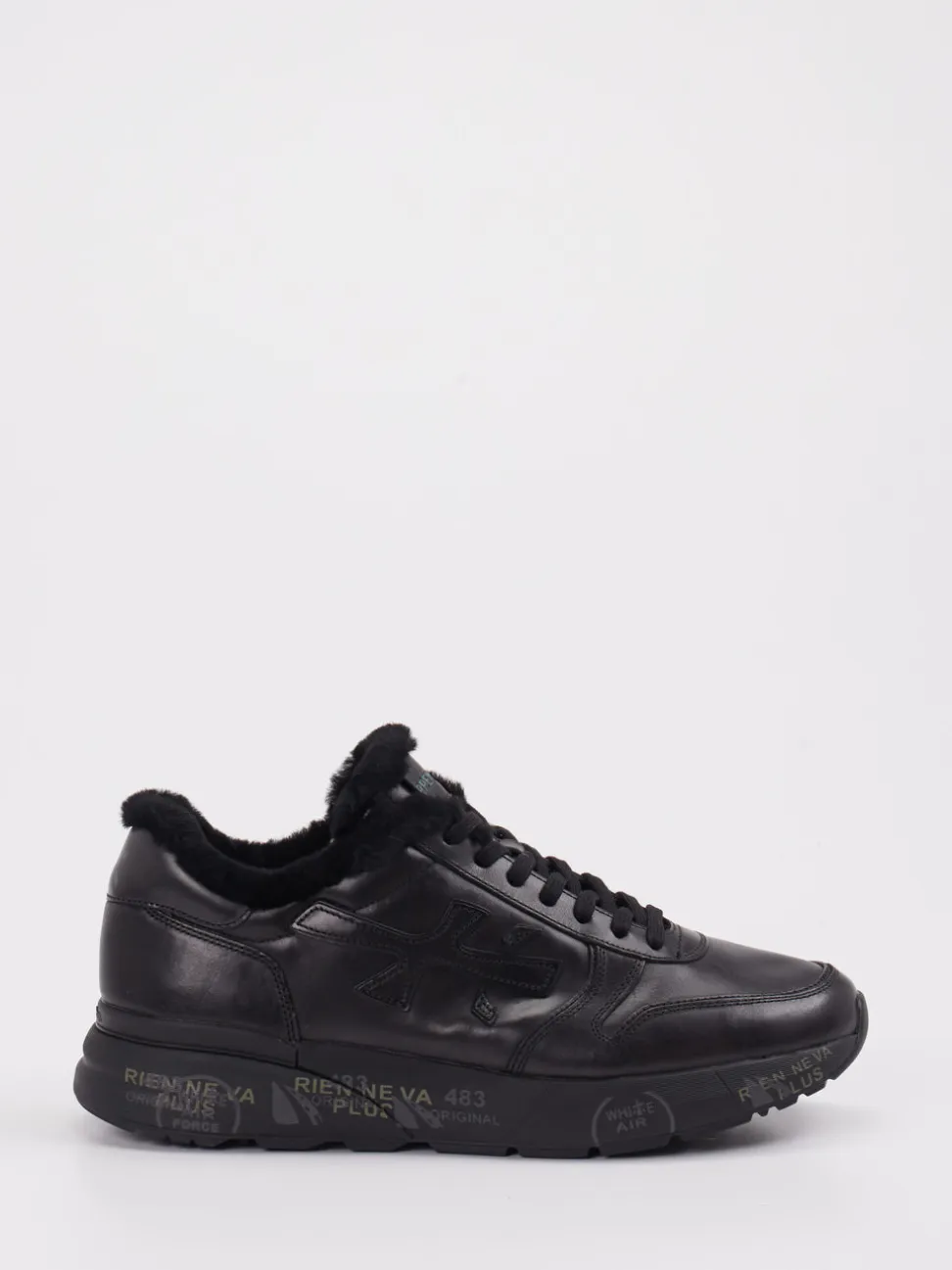 Premiata – Sneaker aus Velourleder in Schwarz