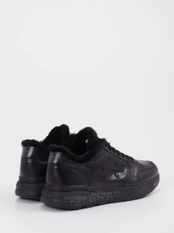 Premiata – Sneaker aus Velourleder in Schwarz