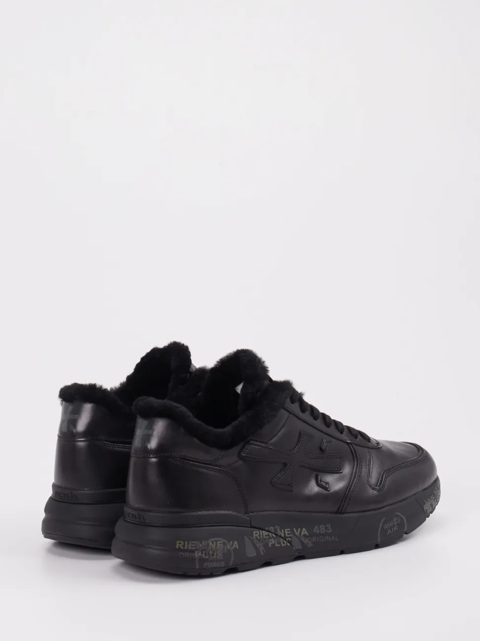 Premiata – Sneaker aus Velourleder in Schwarz