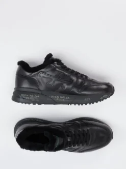 Premiata – Sneaker aus Velourleder in Schwarz