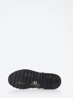 Premiata – Sneaker aus Veloursleder und Textil Beige