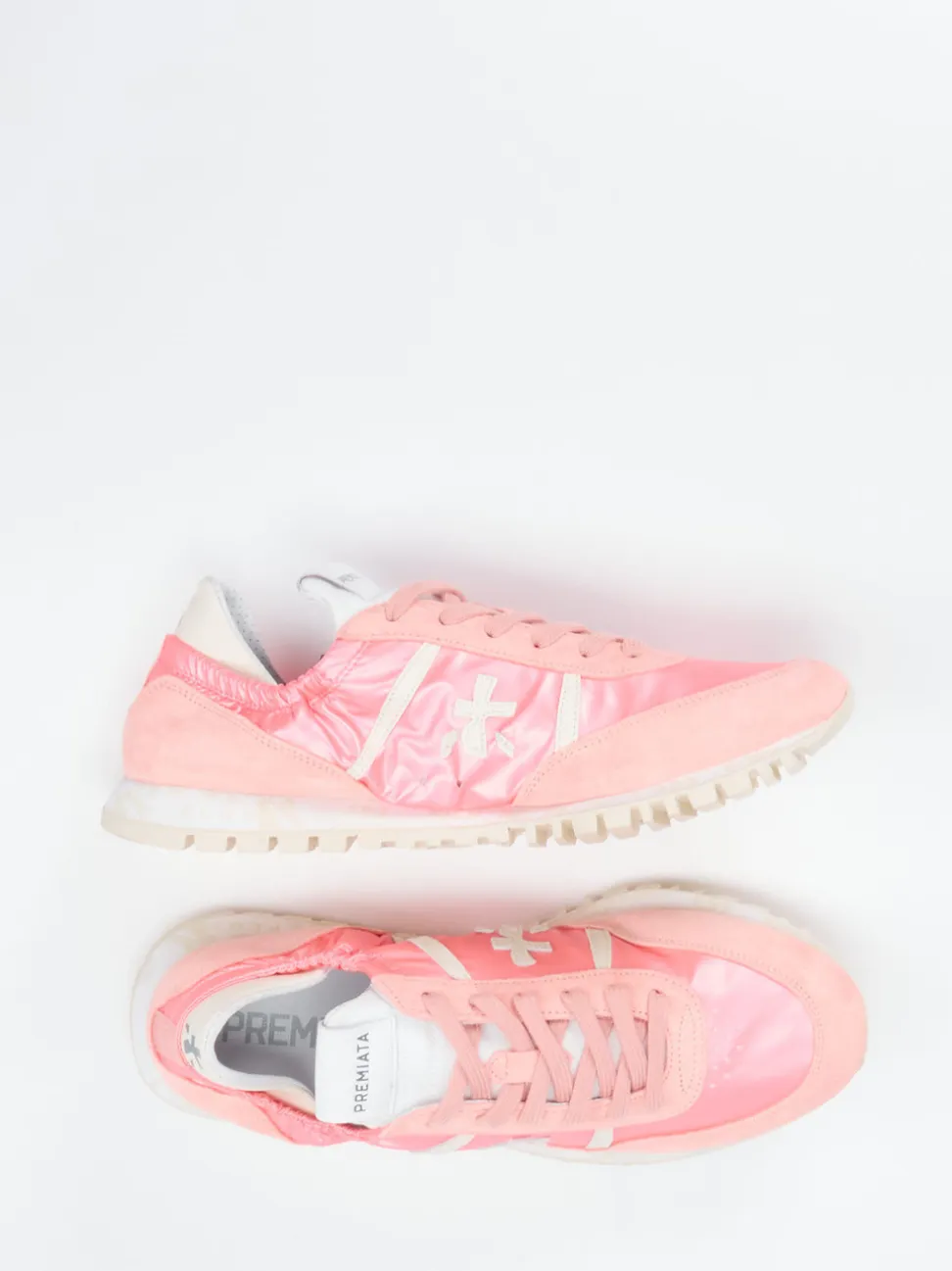 Premiata – Sneaker aus Veloursleder in Rosa