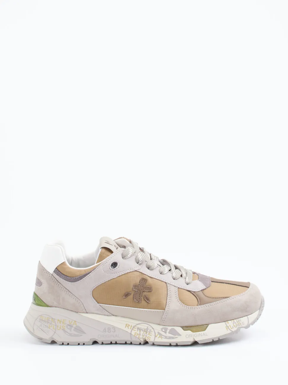 Premiata – Sneaker aus Veloursleder und Textil braun
