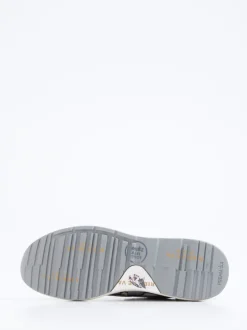 Premiata – Sneaker aus Veloursleder und Textil grau