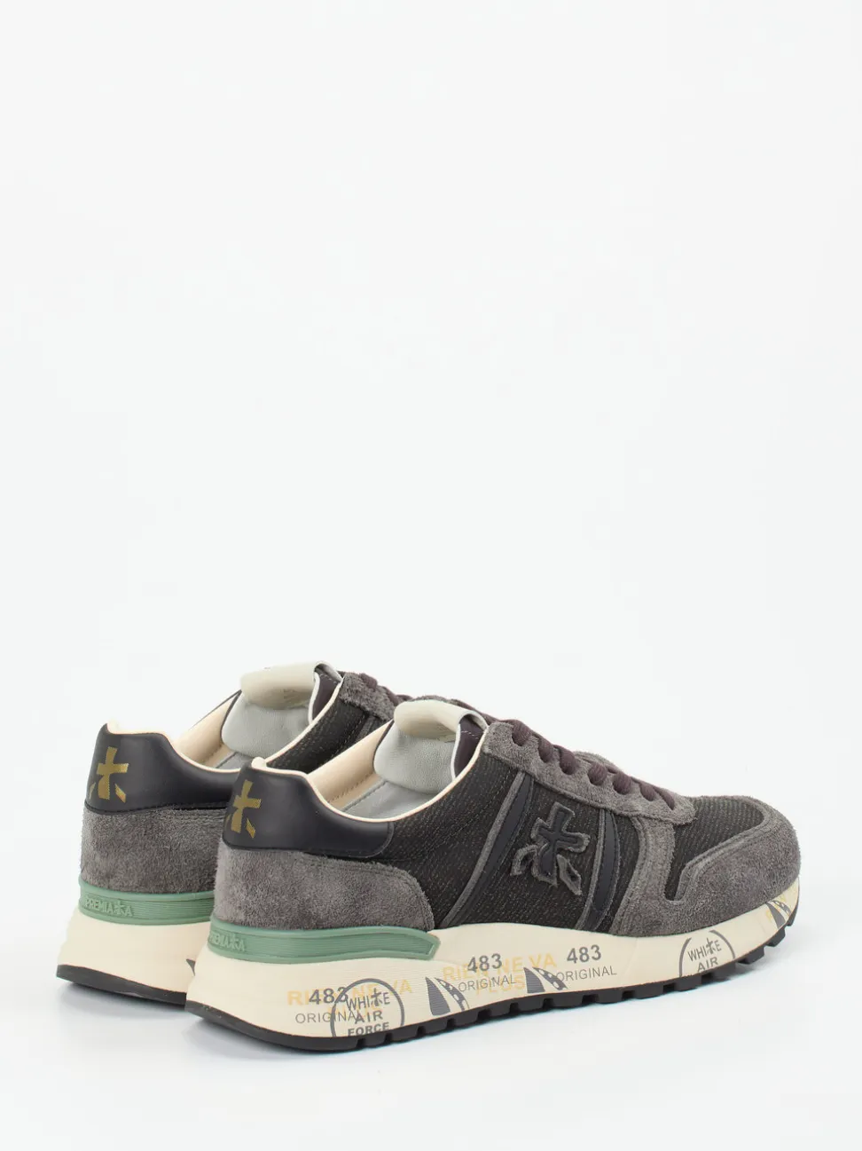 Premiata – Sneaker aus Veloursleder in Anthrazit