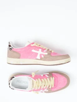Premiata – Sneaker aus Veloursleder in Pink