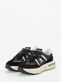 Premiata – Sneaker aus Veloursleder und Nylon Schwarz