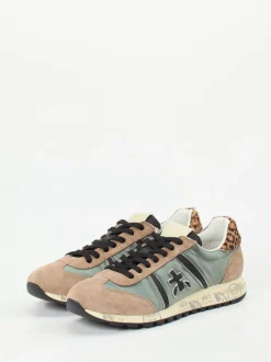 Premiata – Sneaker aus Veloursleder mit Leomuster