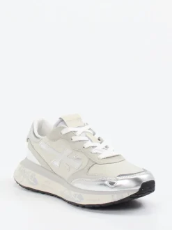 Premiata – Sneaker aus Veloursleder mit Metallic-Details
