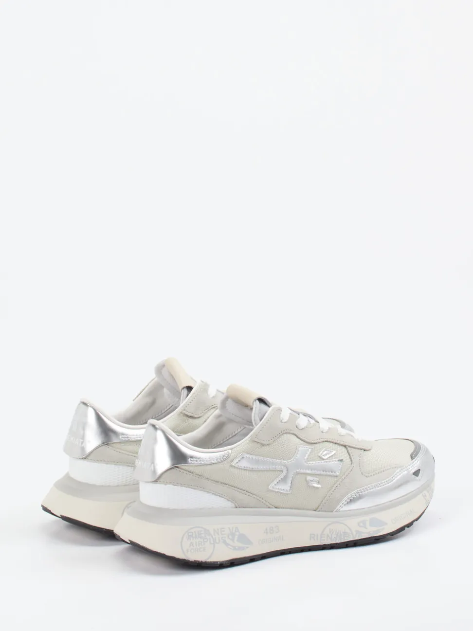 Premiata – Sneaker aus Veloursleder mit Metallic-Details