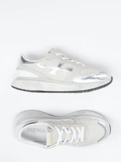 Premiata – Sneaker aus Veloursleder mit Metallic-Details