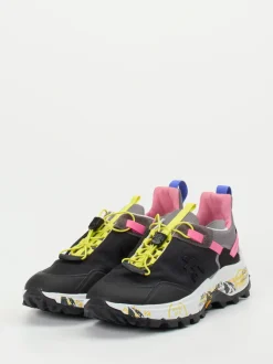 Premiata – Trail-Sneaker aus Textil in Schwarz