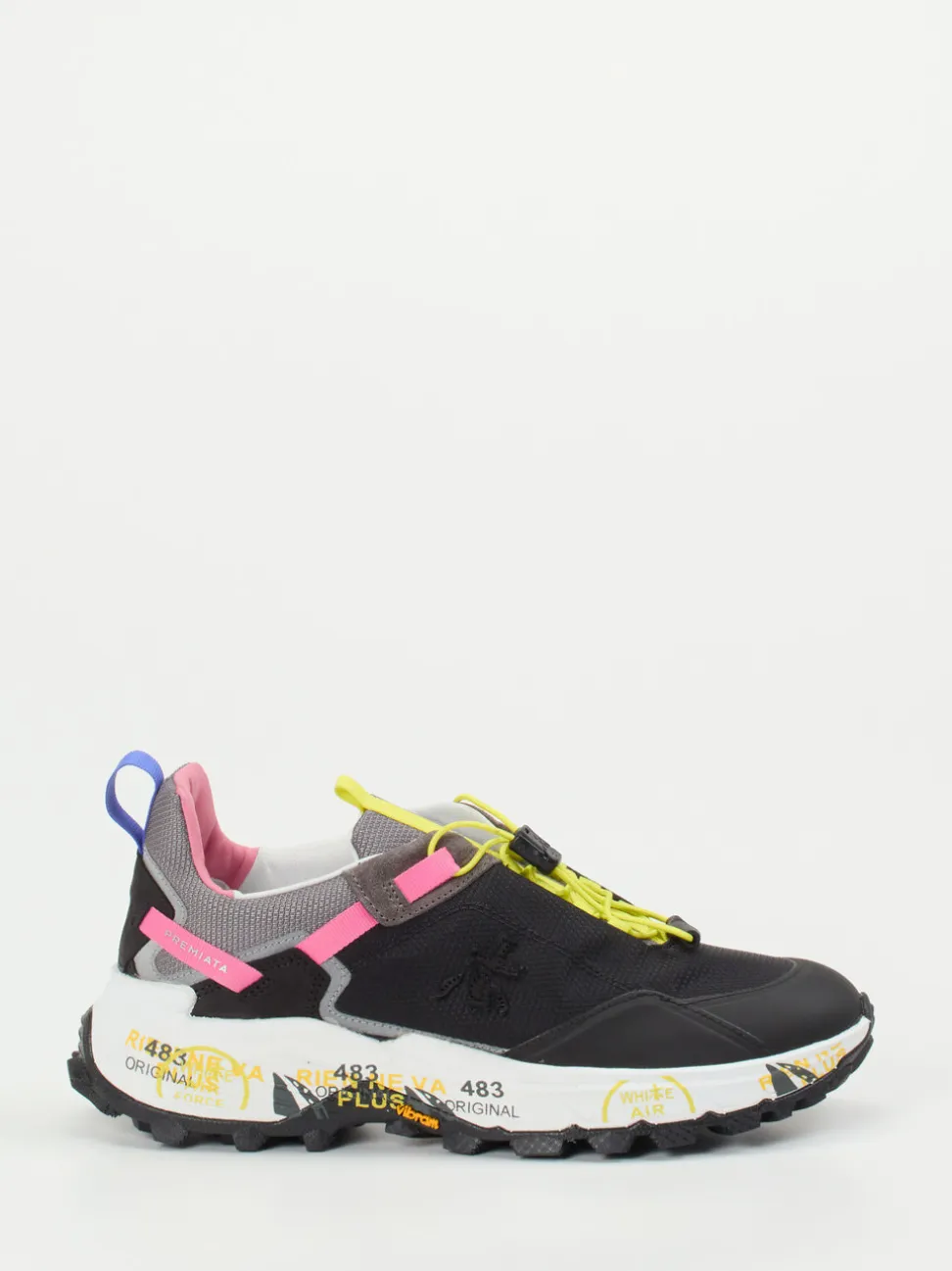 Premiata – Trail-Sneaker aus Textil in Schwarz