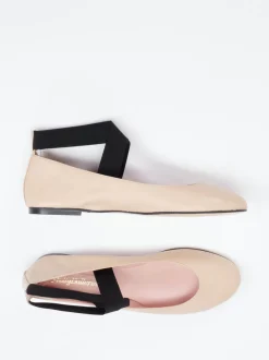 Pretty Ballerinas – Ballerinas aus Kalbleder Hellbeige