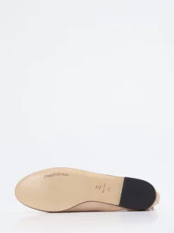 Pretty Ballerinas – Ballerinas aus Kalbleder Hellbeige