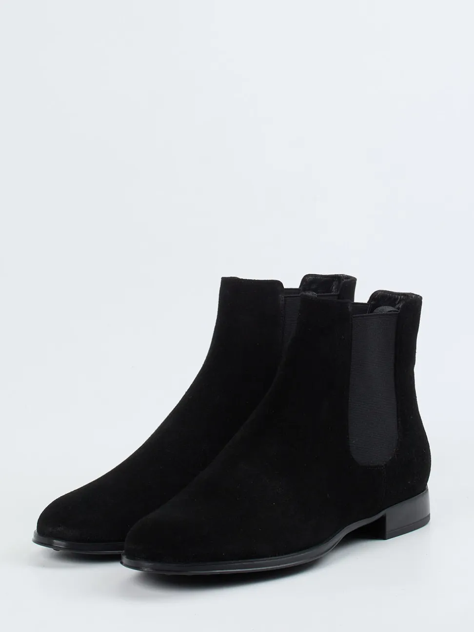 Pretty Ballerinas – Chelsea Boots aus Veloursleder Schwarz