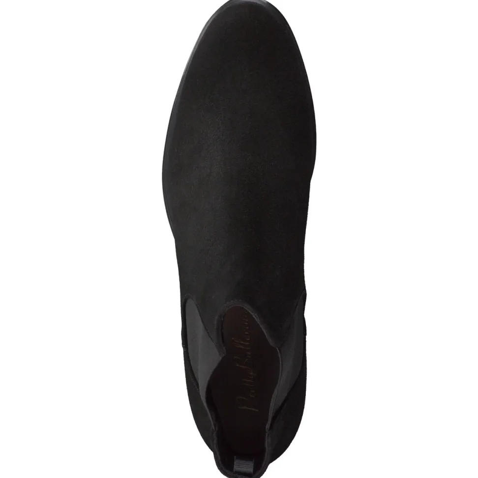 Pretty Ballerinas – Chelsea Boots aus Veloursleder Schwarz