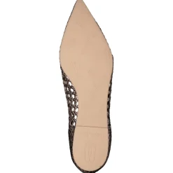 Pretty Ballerinas – Loafer-Ballerinas aus Metallicleder Roségold