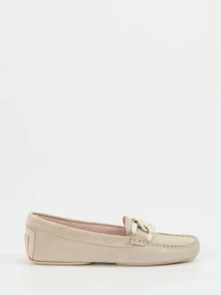 Pretty Ballerinas – Loafer aus Veloursleder beige