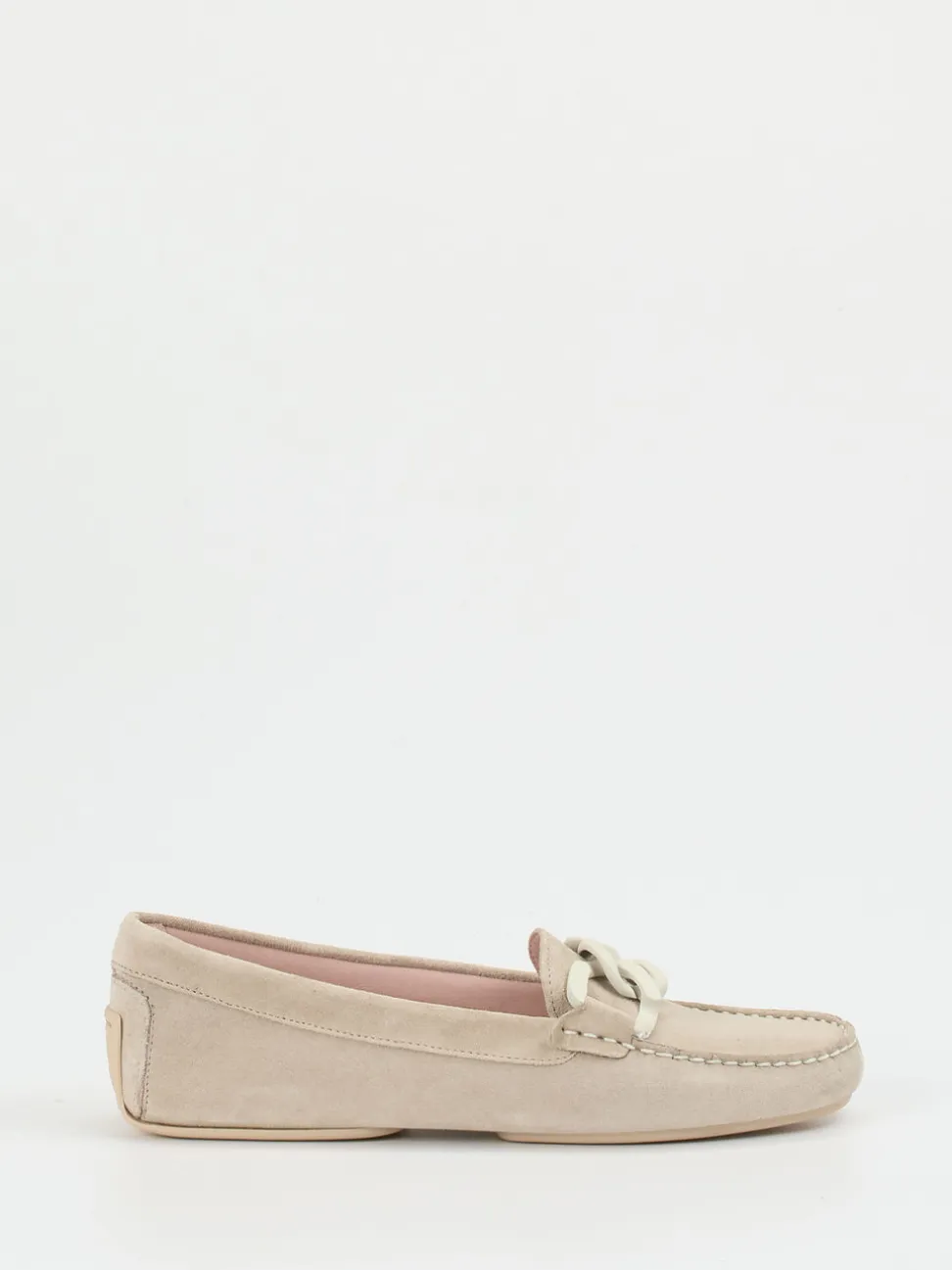 Pretty Ballerinas – Loafer aus Veloursleder beige