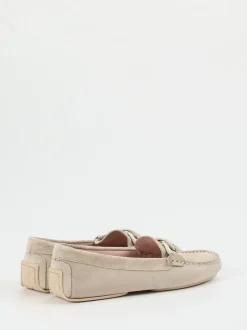 Pretty Ballerinas – Loafer aus Veloursleder beige