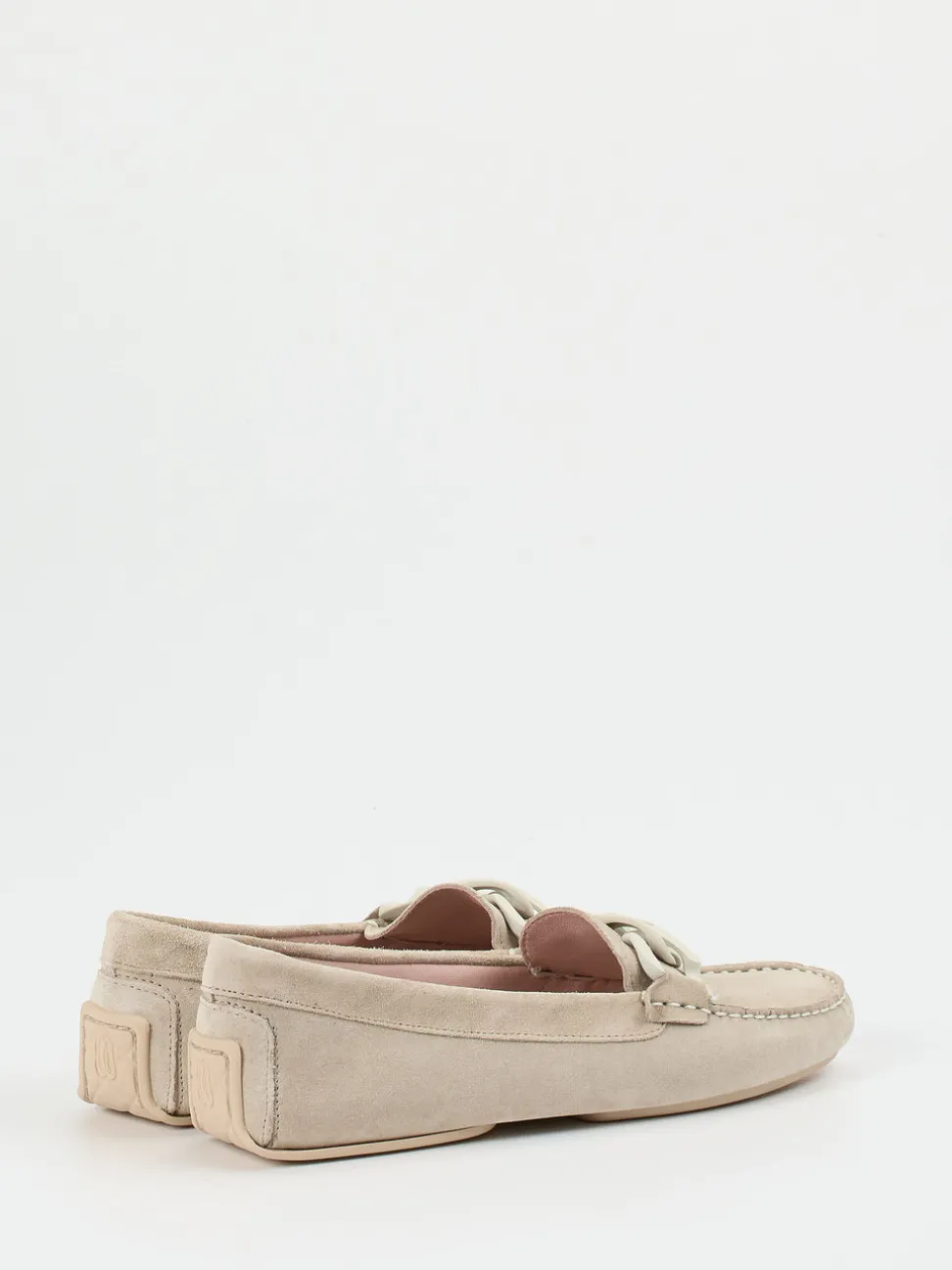 Pretty Ballerinas – Loafer aus Veloursleder beige