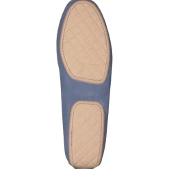 Pretty Ballerinas – Loafer aus Veloursleder jeansblau