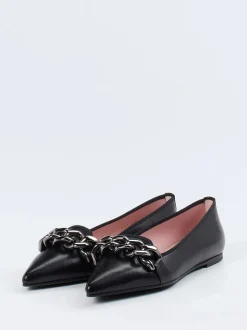 Pretty Ballerinas – Loafer-Ballerinas aus Ziegenleder Schwarz