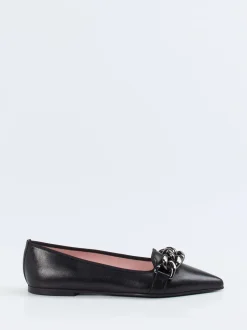 Pretty Ballerinas – Loafer-Ballerinas aus Ziegenleder Schwarz