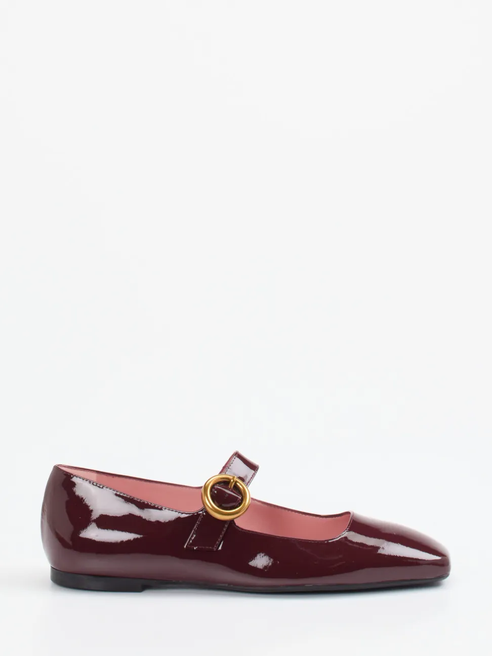 Pretty Ballerinas – Mary Janes aus Lackleder Bordeaux