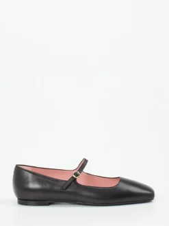 Pretty Ballerinas – Mary Janes aus Kalbleder Schwarz