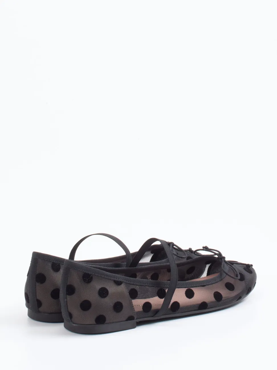 Pretty Ballerinas – Mary Jane Ballerinas aus Mesh schwarz