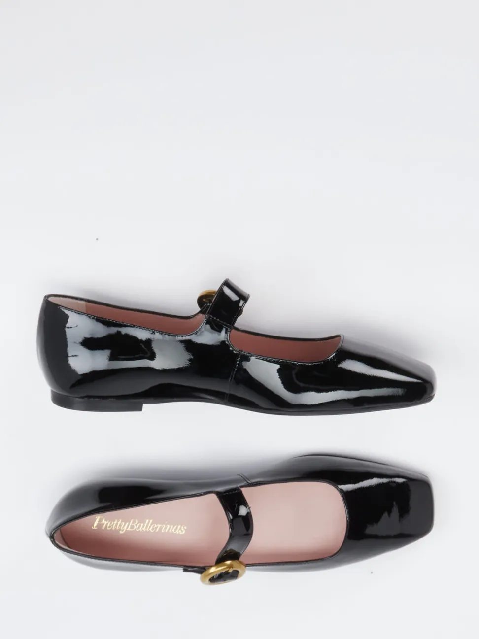 Pretty Ballerinas – Mary Janes aus Lackleder Schwarz
