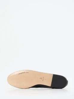 Pretty Ballerinas – Riemchen-Ballerinas aus Lammleder Schwarz