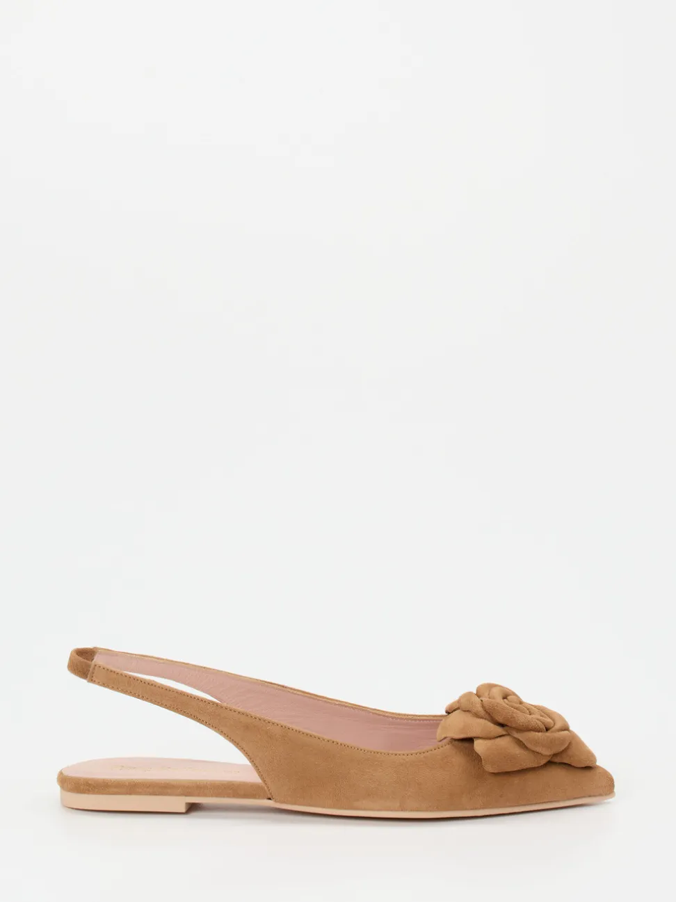 Pretty Ballerinas – Slingback-Ballerinas aus Veloursleder Braun