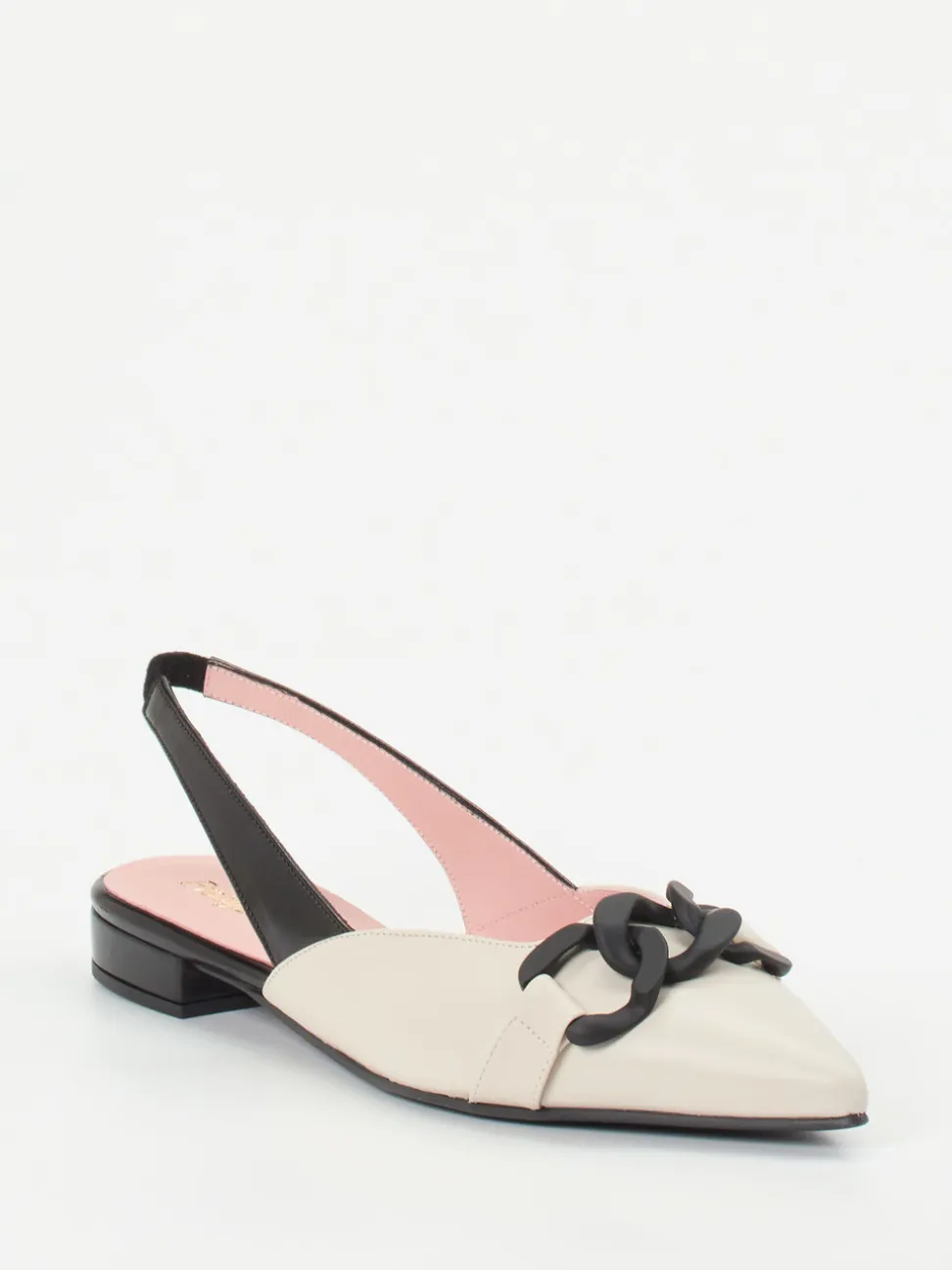 Pretty Ballerinas – Slingback-Ballerinas aus Lammleder Creme
