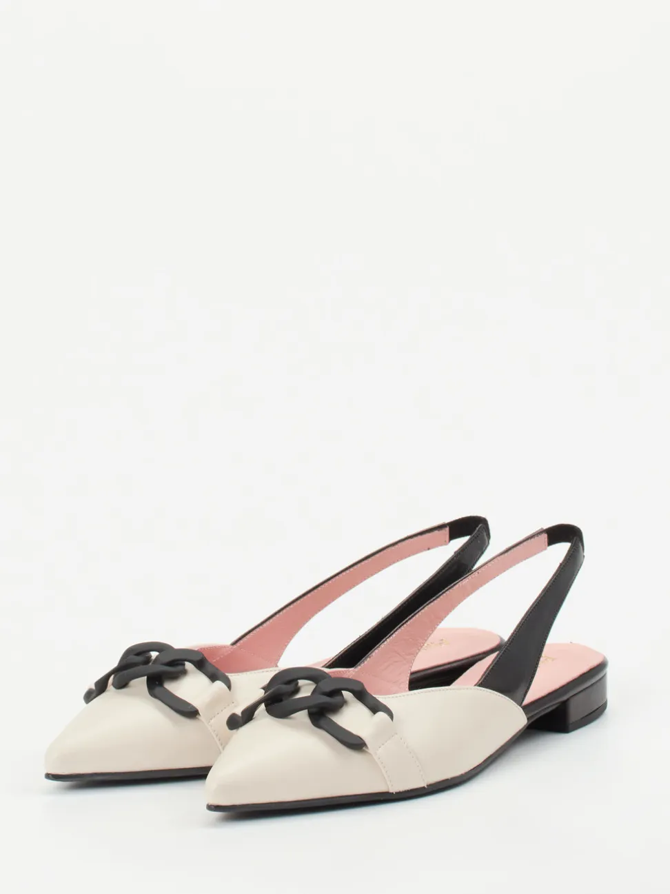 Pretty Ballerinas – Slingback-Ballerinas aus Lammleder Creme
