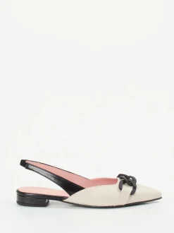 Pretty Ballerinas – Slingback-Ballerinas aus Lammleder Creme