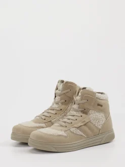 Primigi – High-Top-Sneaker aus Veloursleder Beige