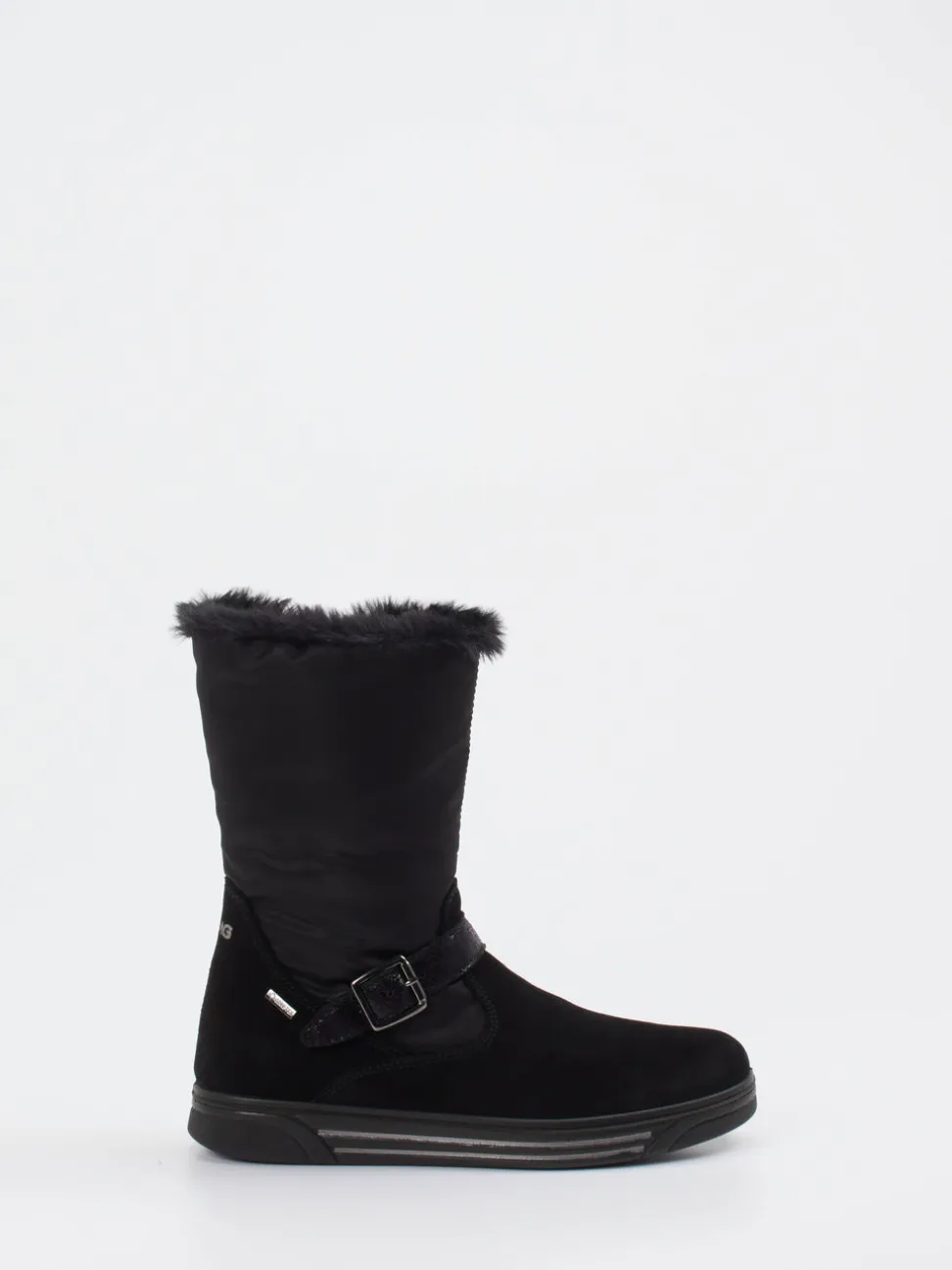 Primigi – Kinder-Winterstiefel aus Veloursleder schwarz