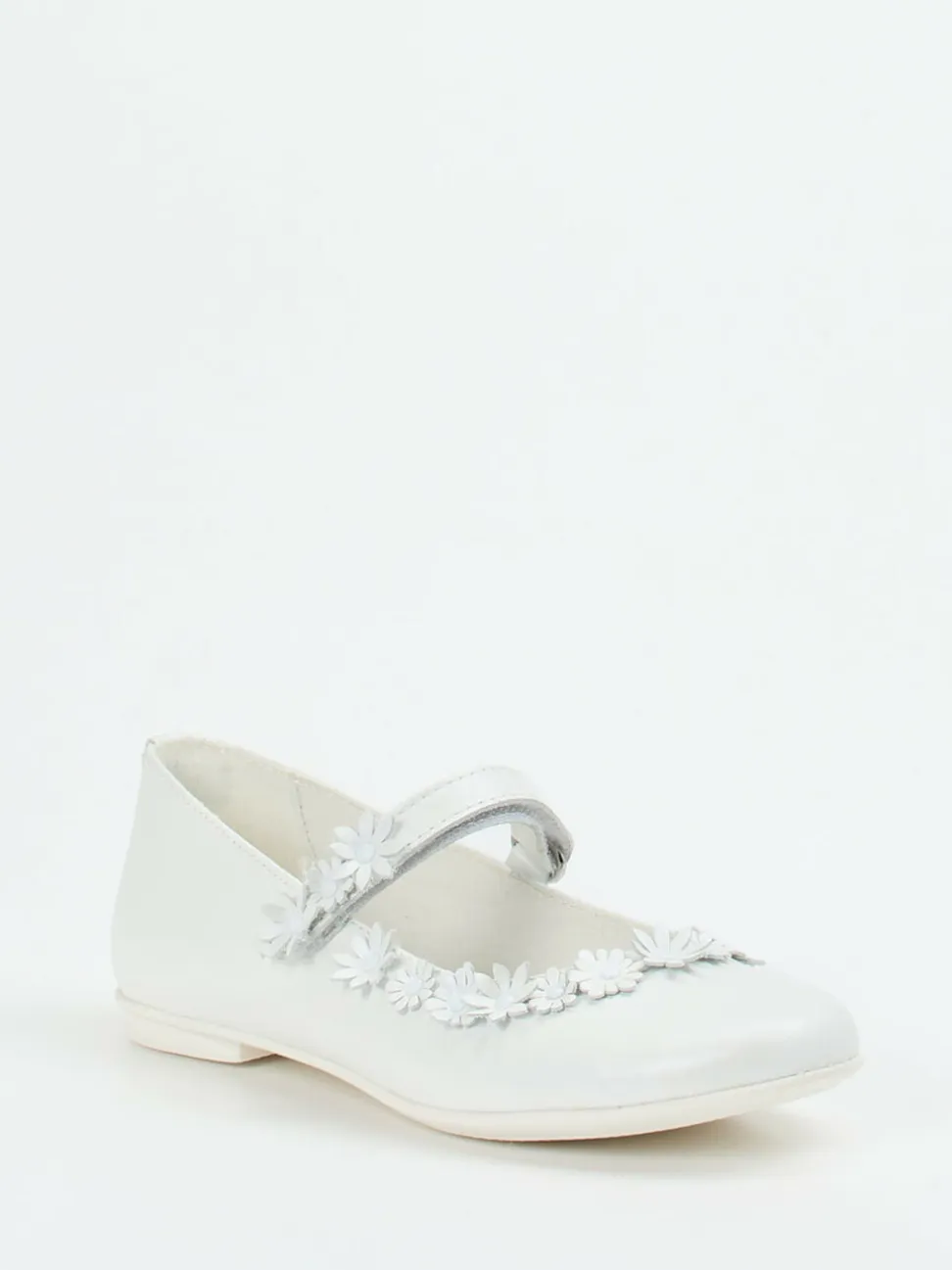 Primigi – Mary Janes aus Kalbleder mit Blumen