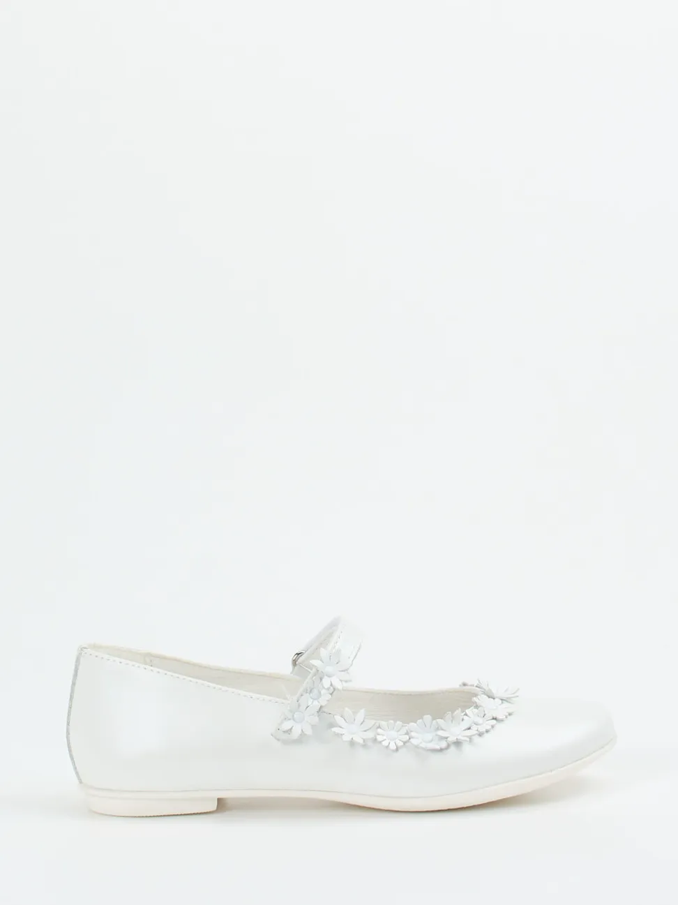 Primigi – Mary Janes aus Kalbleder mit Blumen