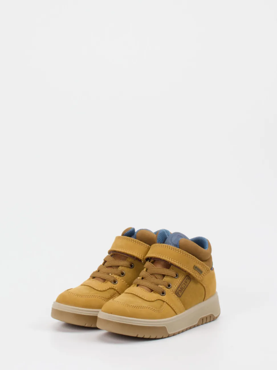 Primigi – Mid-Top Sneaker aus Nubukleder honiggelb