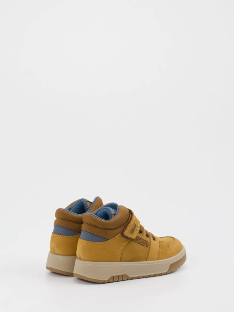 Primigi – Mid-Top Sneaker aus Nubukleder honiggelb