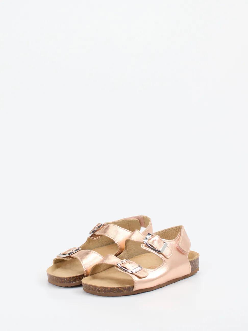 Primigi – Sandalen aus Metallicleder in Roségold