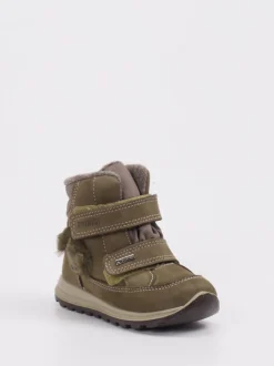 Primigi – Winterboots aus Leder in Olivgrün