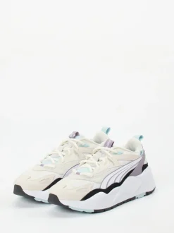 Puma – Chunky Sneaker aus Textil in Cremeweiß