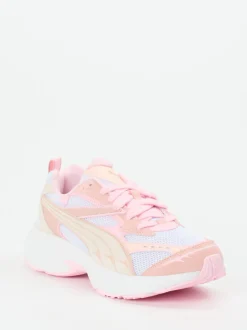 Puma – Chunky Sneaker aus Veloursleder Rosa