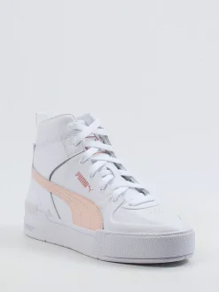 Puma – High-Top Sneaker aus Synthetikleder Weiß